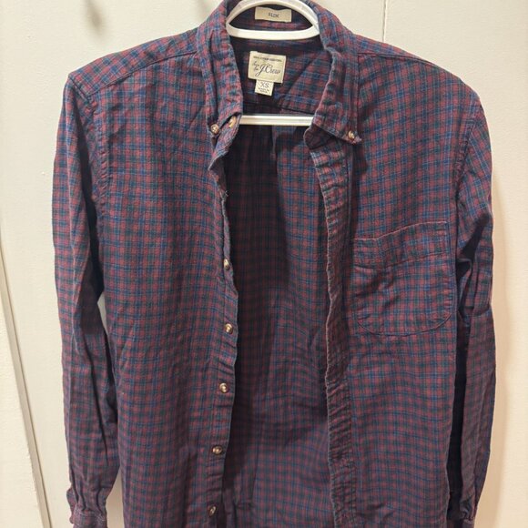 J Crew XS flannel and linen shirts x 6 - Picture 7 of 13